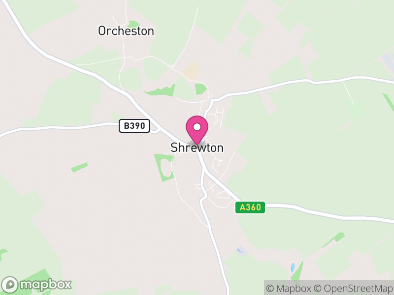 Map of Shrewton, Wiltshire