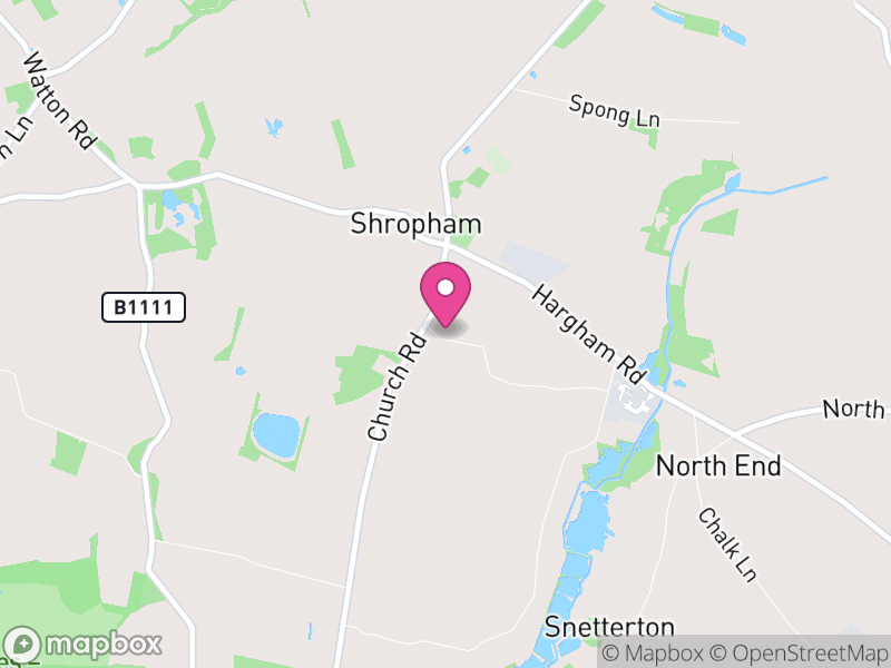 Map of Shropham, Breckland