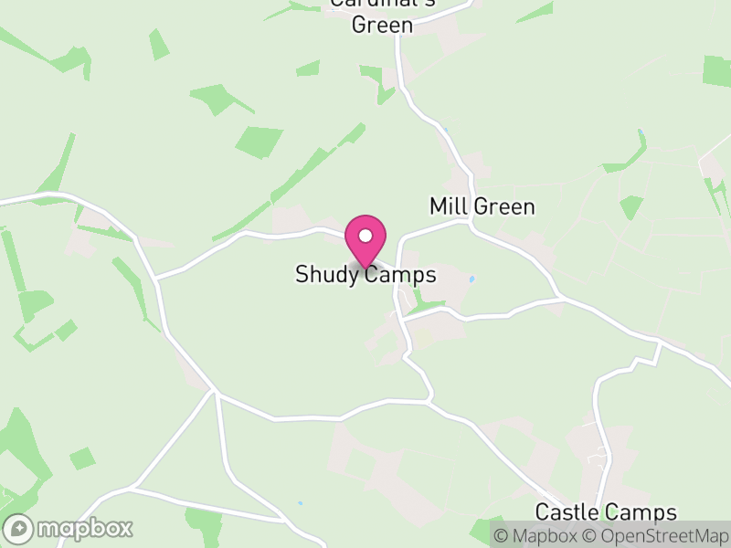 Map of Shudy Camps, South Cambridgeshire