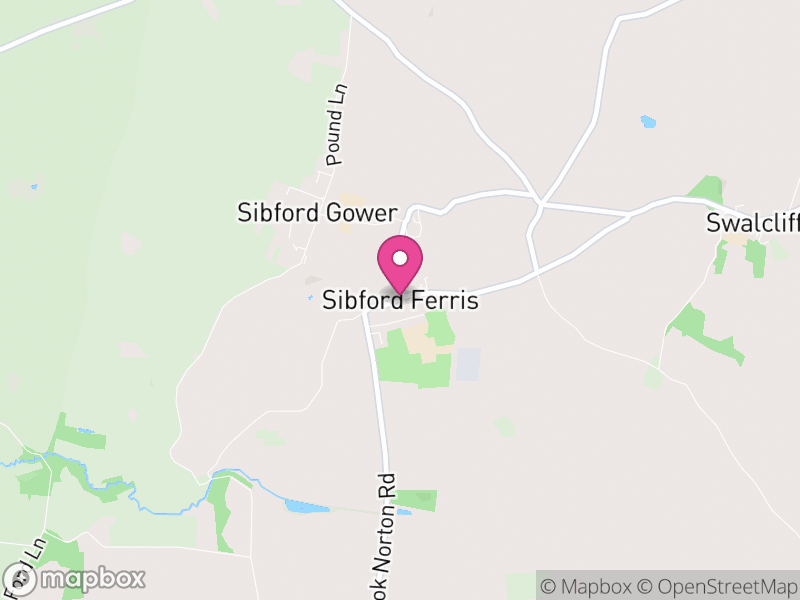 Map of Sibford Ferris, Cherwell