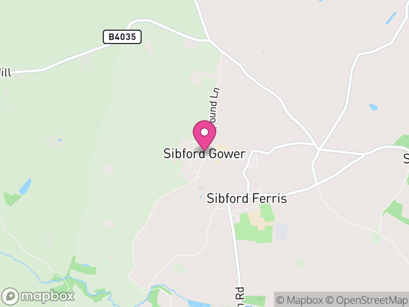 Map of Sibford Gower, Cherwell