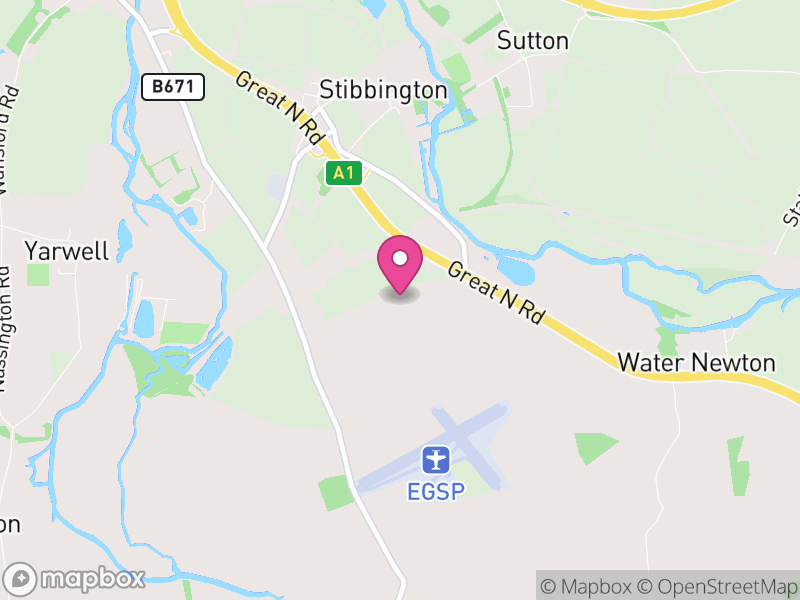 Map of Sibson-cum-Stibbington, Huntingdonshire