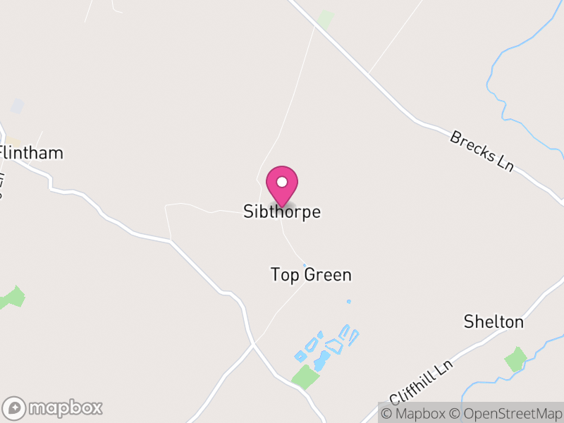Map of Sibthorpe, Rushcliffe
