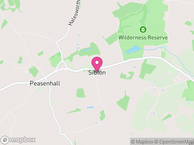 Map of Sibton, East Suffolk