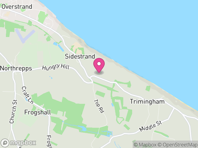 Map of Sidestrand, North Norfolk