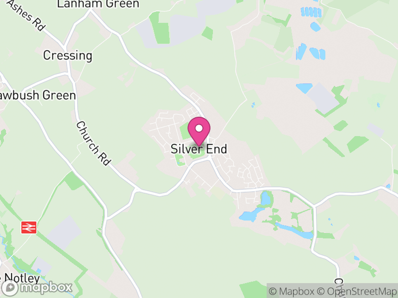 Map of Silver End, Braintree