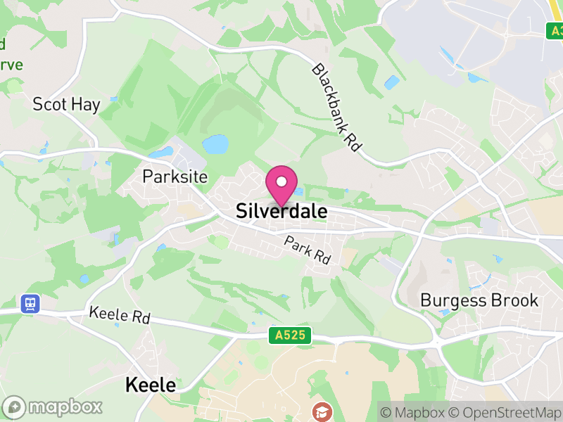 Map of Silverdale, Newcastle-under-Lyme