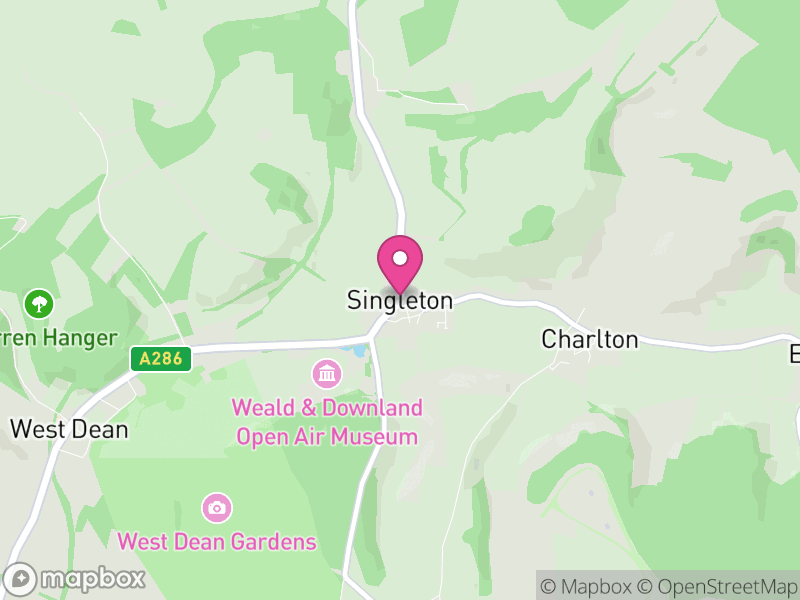 Map of Singleton, Chichester