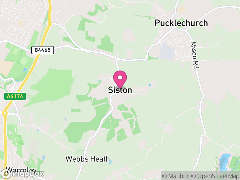 Map of Siston, South Gloucestershire