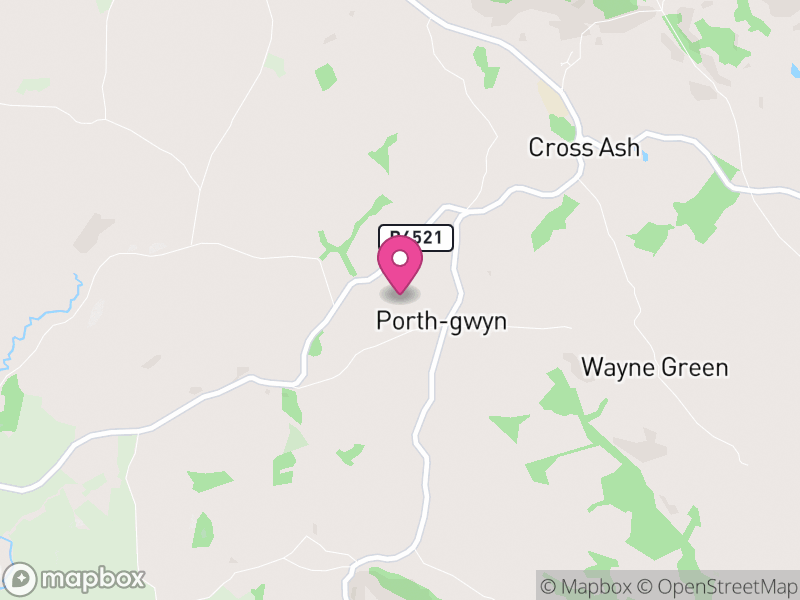 Map of Skenfrith, Monmouthshire