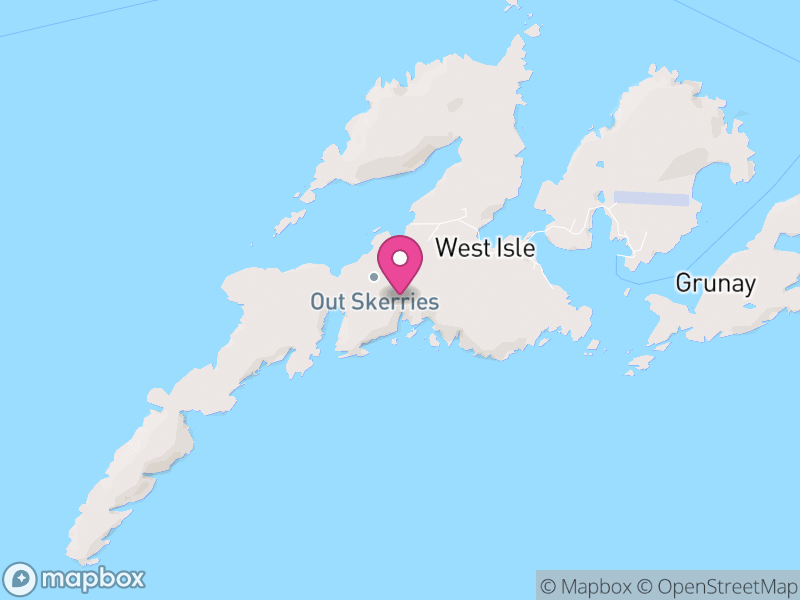 Map of Skerries, Shetland Islands