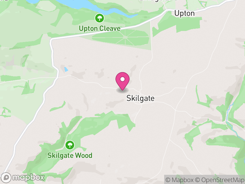 Map of Skilgate, Somerset