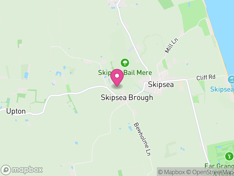 Map of Skipsea, East Riding of Yorkshire