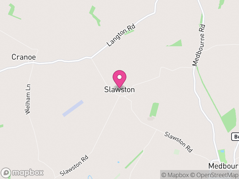 Map of Slawston, Harborough