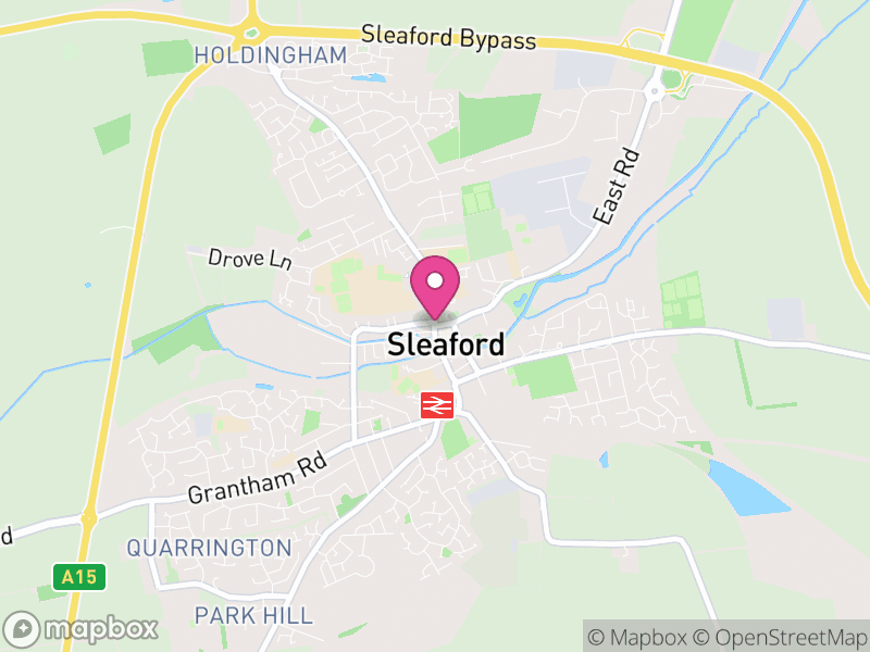 Map of Sleaford, North Kesteven