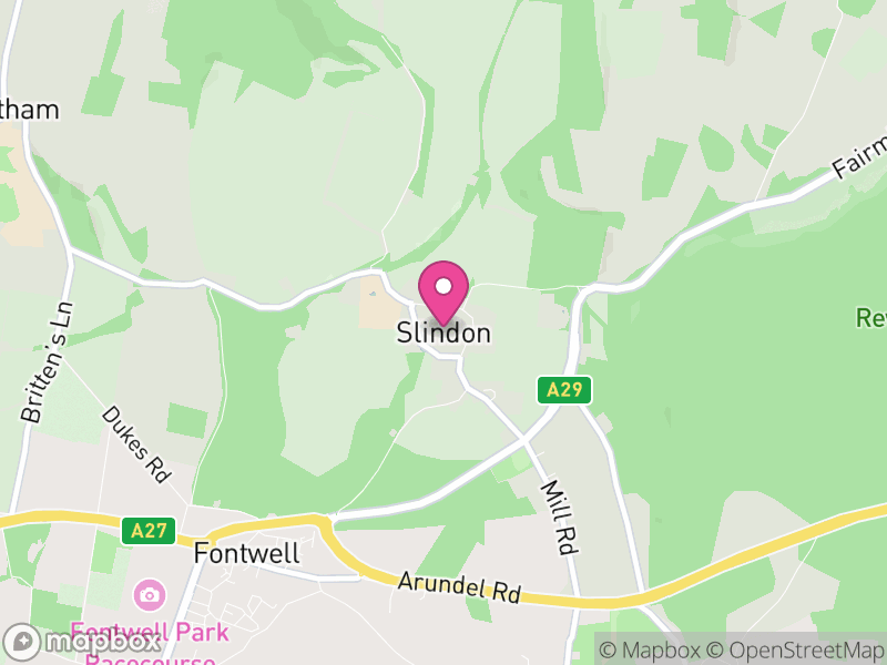Map of Slindon, Arun