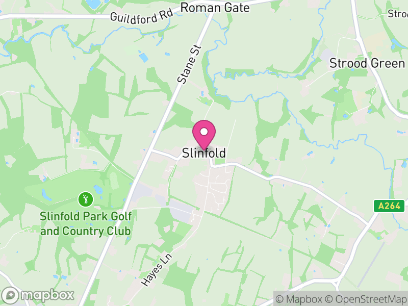 Map of Slinfold, Horsham