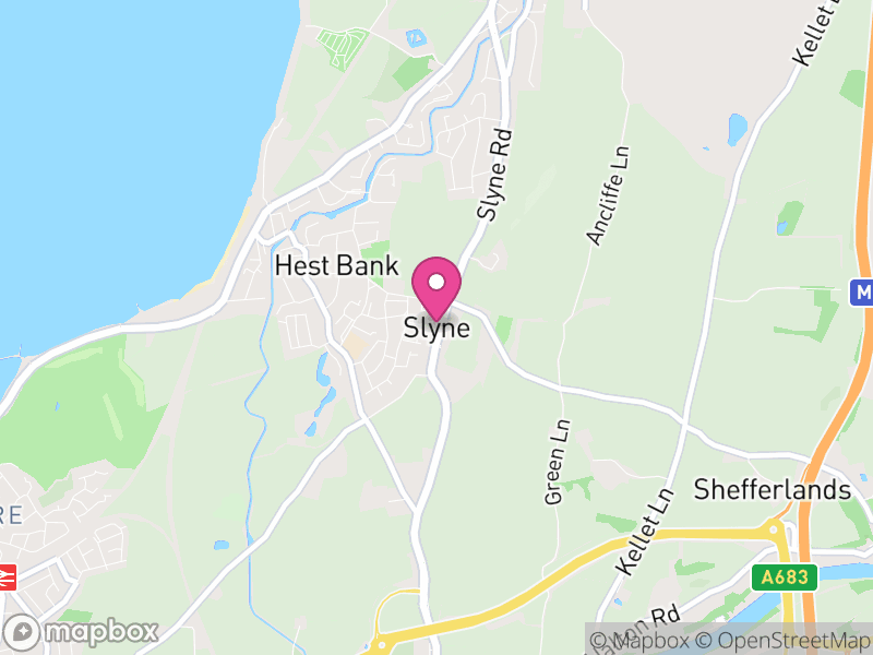 Map of Slyne-with-Hest, Lancaster