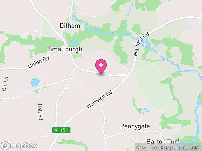 Map of Smallburgh, North Norfolk