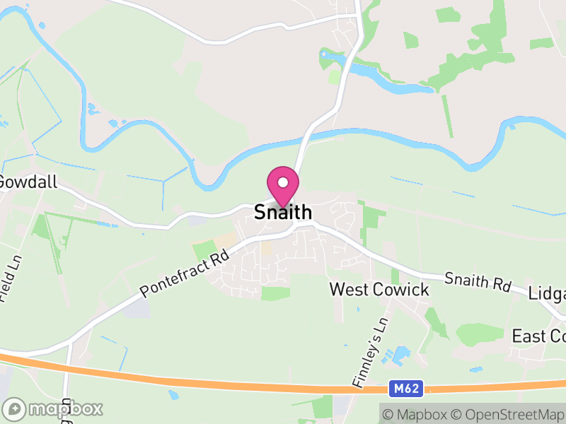 Map of Snaith and Cowick, East Riding of Yorkshire