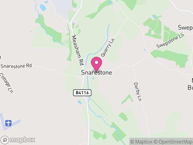 Map of Snarestone, North West Leicestershire