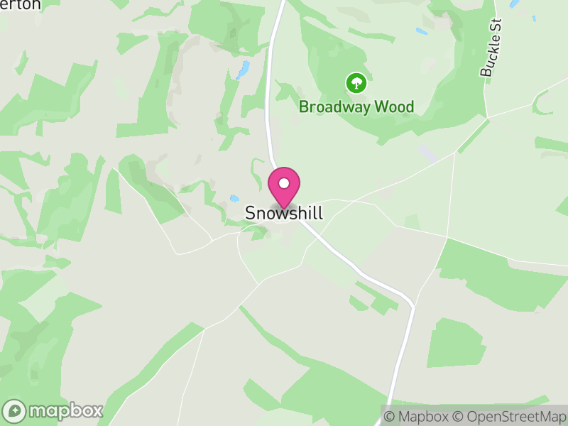 Map of Snowshill, Tewkesbury