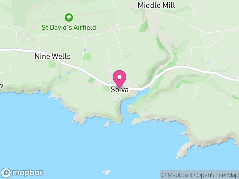 Map of Solva, Pembrokeshire