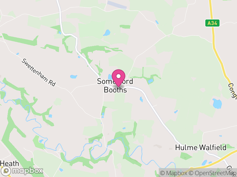 Map of Somerford Booths, Cheshire East