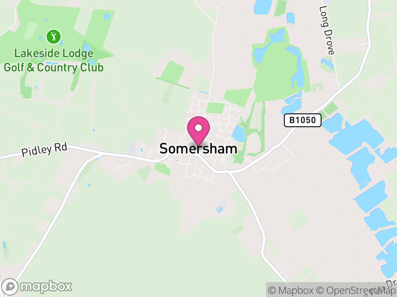 Map of Somersham, Huntingdonshire