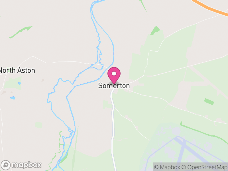 Map of Somerton, Cherwell