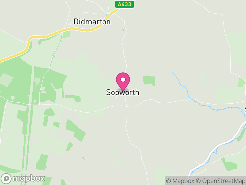 Map of Sopworth, Wiltshire