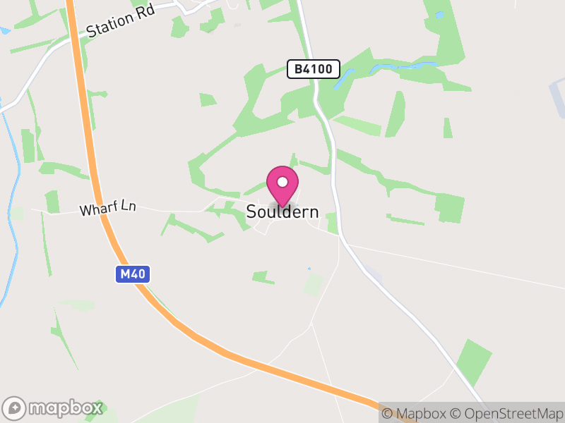 Map of Souldern, Cherwell