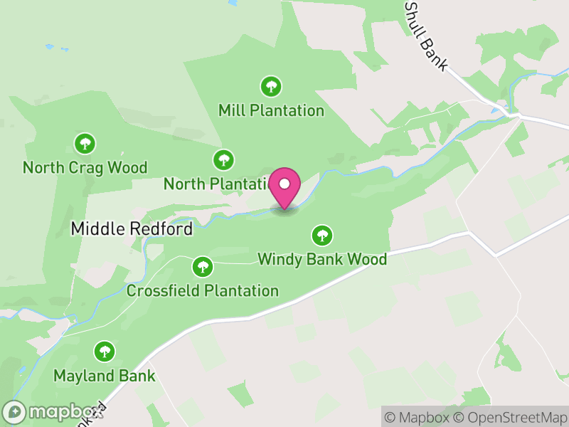 Map of South Bedburn, County Durham
