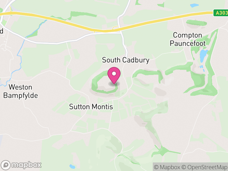 Map of South Cadbury and Sutton Montis, Somerset