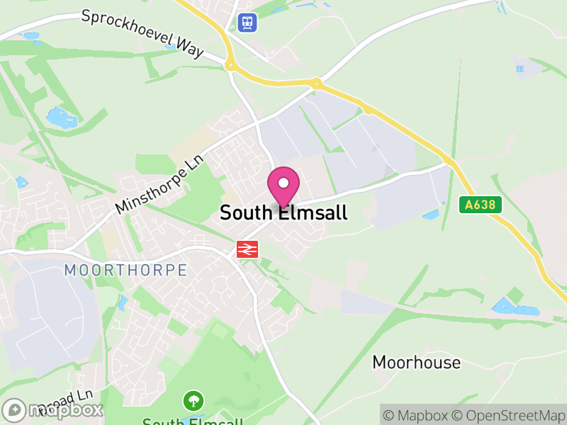 Map of South Elmsall, Wakefield