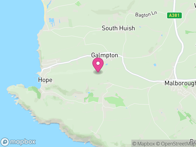 Map of South Huish, South Hams