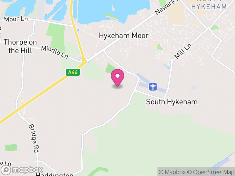 Map of South Hykeham, North Kesteven