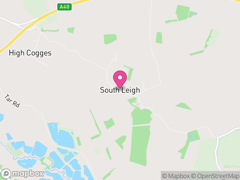 Map of South Leigh, West Oxfordshire