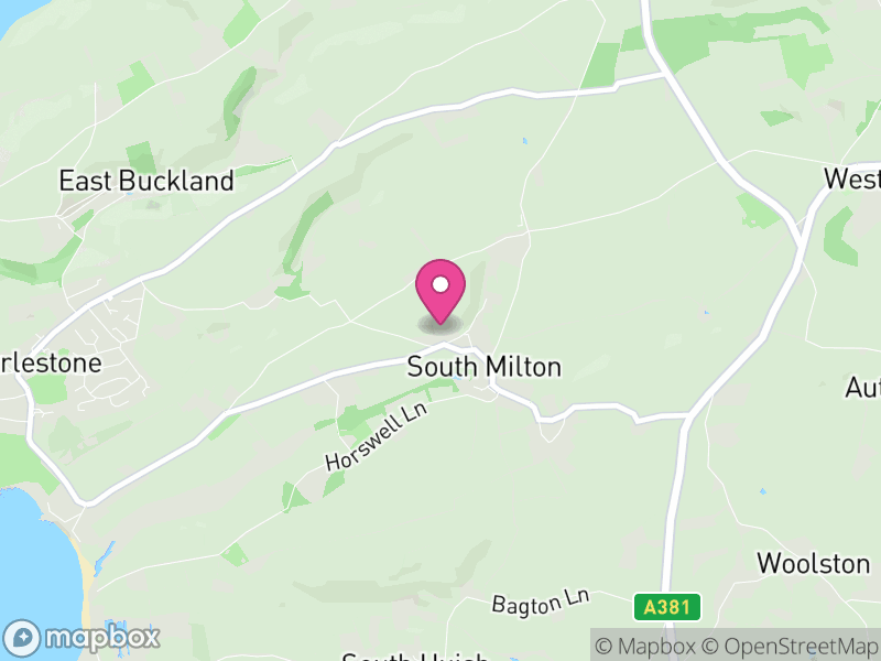 Map of South Milton, South Hams