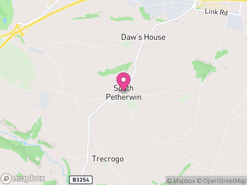 Map of South Petherwin, Cornwall
