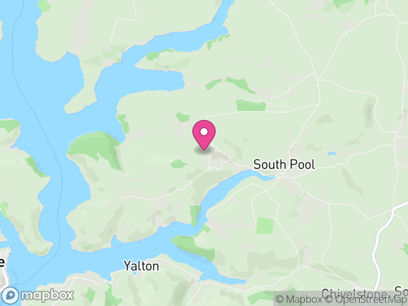 Map of South Pool, South Hams