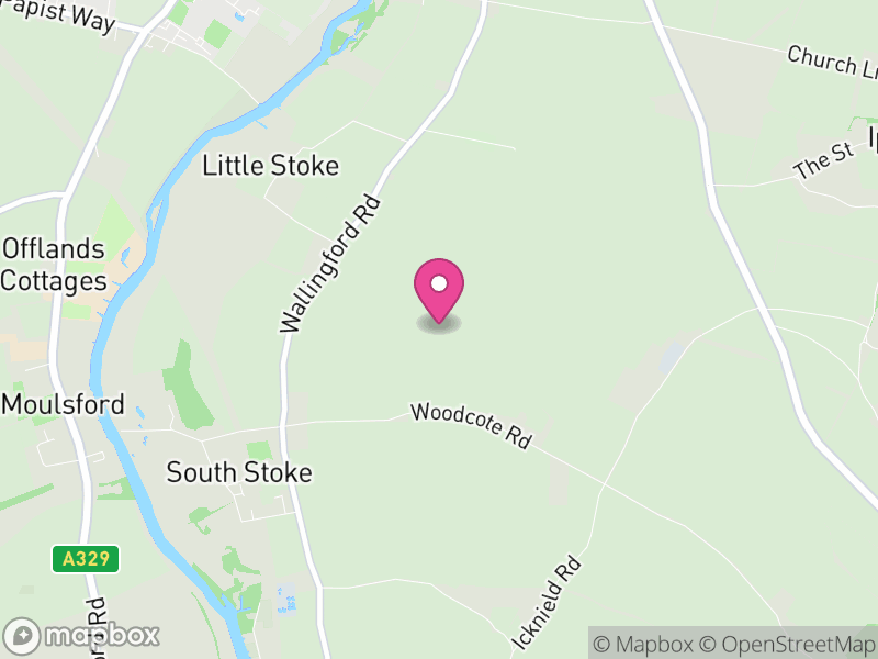 Map of South Stoke, South Oxfordshire