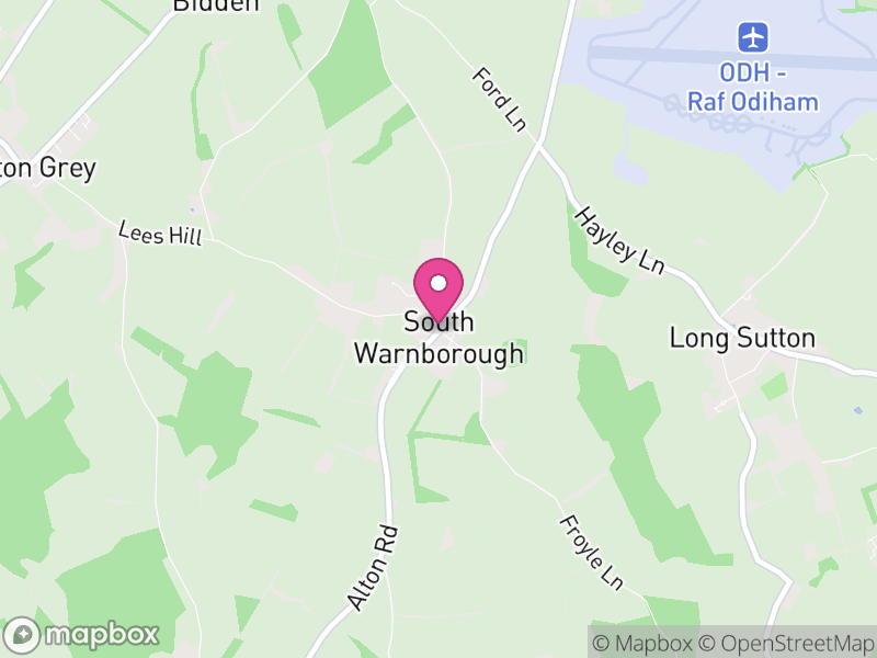Map of South Warnborough, Hart