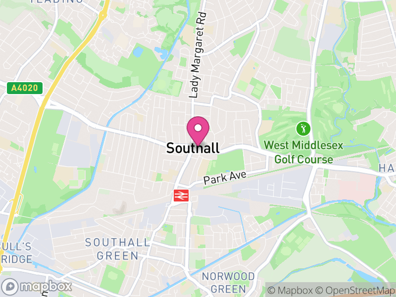 Map of Southall