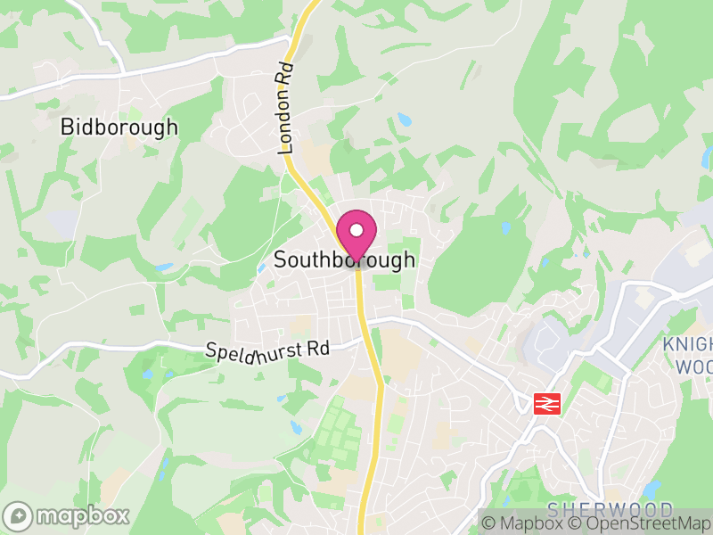 Map of Southborough, Tunbridge Wells