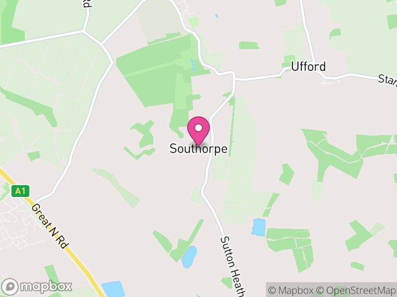 Map of Southorpe, Peterborough