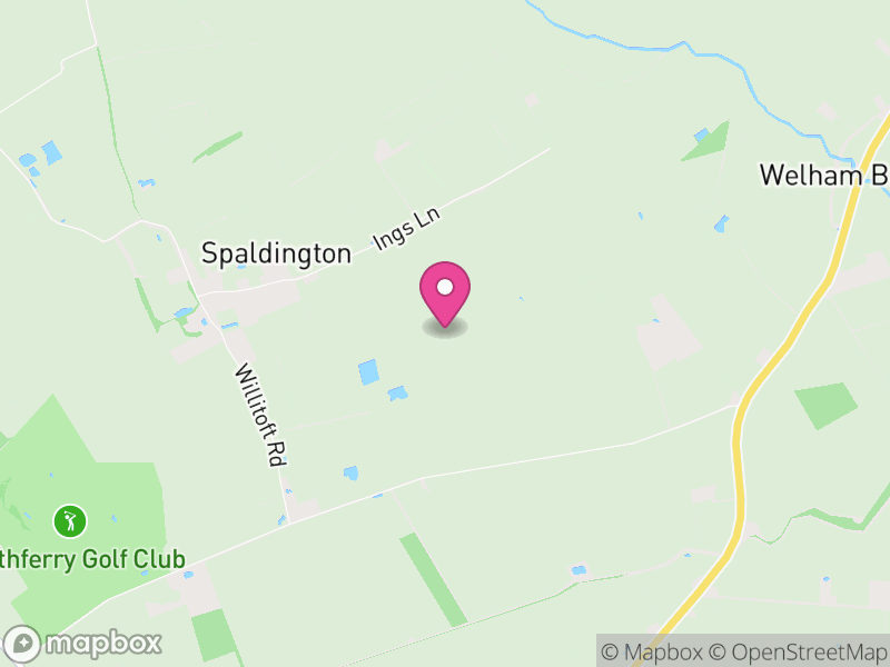 Map of Spaldington, East Riding of Yorkshire