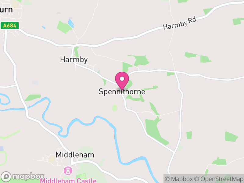 Map of Spennithorne, North Yorkshire