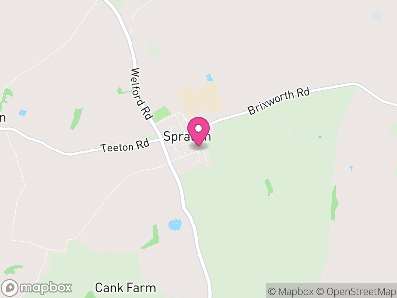 Map of Spratton, West Northamptonshire