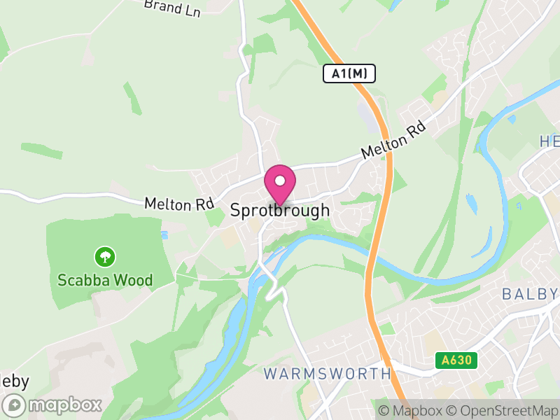 Map of Sprotbrough and Cusworth, Doncaster
